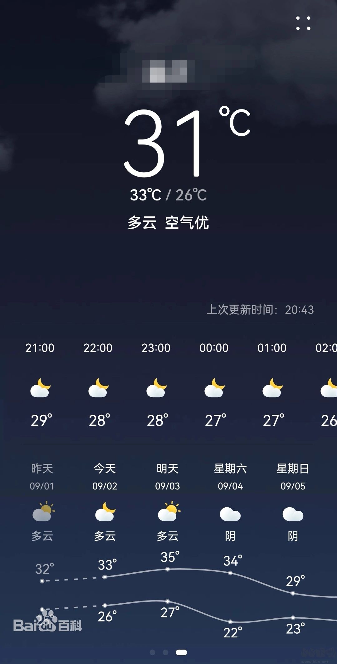 华为天气预报