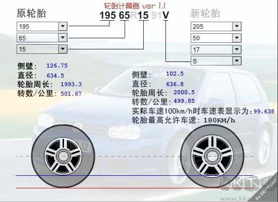 轮胎计算器免费下载