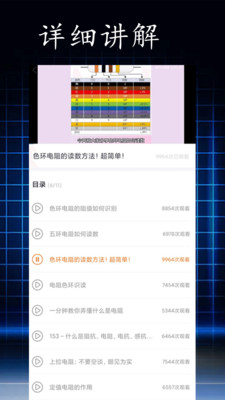 色环电阻计算器(电阻读值)